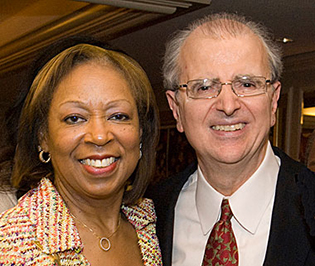Former Chief Judge Jonathan Lippman with Hon. Rose H. Sconiers, Past Chair of the Commission
