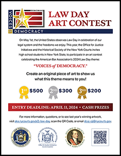 2024 Law Day Art Contest Flyer