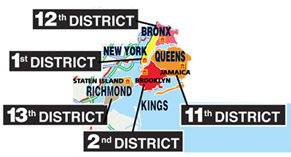 Map of NYC by Borough