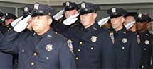 New York State Court officers Saluting
