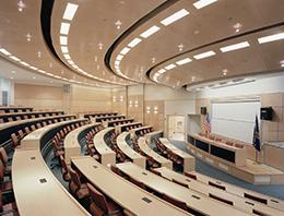 Photo of the auditorium at the Judicial Institute