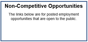 Non-Competitive Opportunities