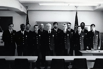 court officers standing
