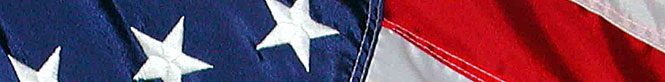 section of American flag