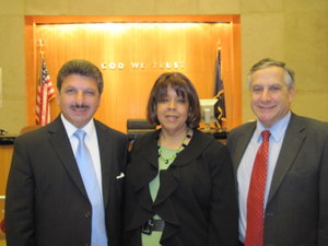Judge Charles Lopresto, Judge Fern Fisher and Judge Jeremy Weinstein