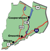 Ostego County Map