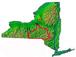 map of New York with 6th Judicial District outlined