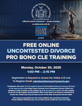 Free Online Uncontested Divorce Pro Bono CLE Training