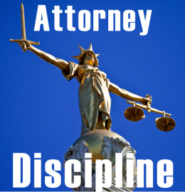 Attorney Discipline with Lady Justice Statue
